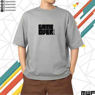 Game Over Premium Drop Shoulder T-Shirt_img_1