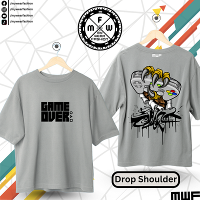 Game Over Premium Drop Shoulder T-Shirt_img_2