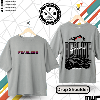Fearless Redline Mask Of Life Premium Drop Shoulder T-Shirt_img_2