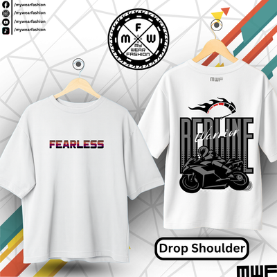 Fearless Redline Mask Of Life Premium Drop Shoulder T-Shirt_img_4