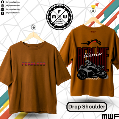 Fearless Redline Mask Of Life Premium Drop Shoulder T-Shirt_img_6