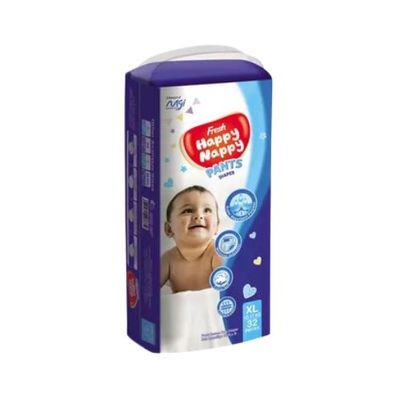 Fresh Happy Nappy Pant Diaper XL(12 -17 kg) 32Pcsফ্রেশ হ্যাপি ন্যাপি প্যান্ট ডায়াপার_img_0