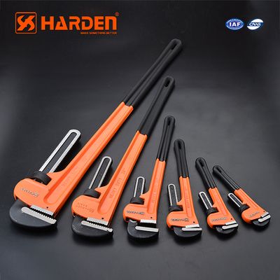 HARDEN Pipe Wrench (8" | 10" | 12" | 14" | 18" | 24" | 36" | 48"), Professional Heavy Duty Chrome Vanadium; 600810 - 600817_img_0