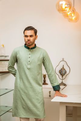 Men's Majestic Panjabi - Green_img_1