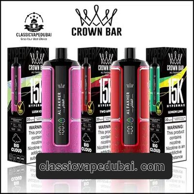 Al Fakher Hypermax 15000 Puffs crown bar Disposable vape_img_0