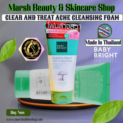 👉🔰Baby Bright Clear & Treat Acne Cleansing Foam(120 G)_img_0