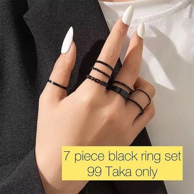 7 piece ring set ❤️ 99 Taka only.   3 colours available_img_1