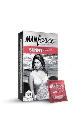 Manforce Sunny Edition Ribbed & Dotted Condoms - 10pcs Pack_img_0