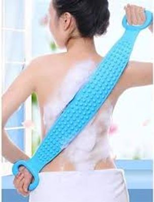 Silicone Bath Body Brush NOSUBO Back Cleaning Exfoliating Body Scrubber Bath Shower Towel Silicone Body Wash Scrubber Belt for Men and Women_img_3