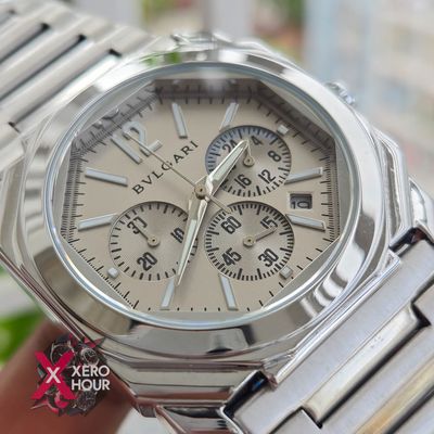 Bvlgari Octagon Shape Chronograph | Grey_img_4