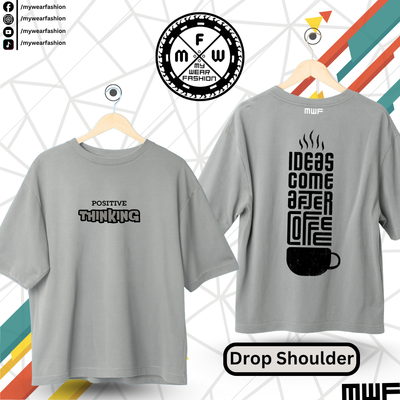 Idea Come After Coffee Premium Drop Shoulder T-Shirt_img_3