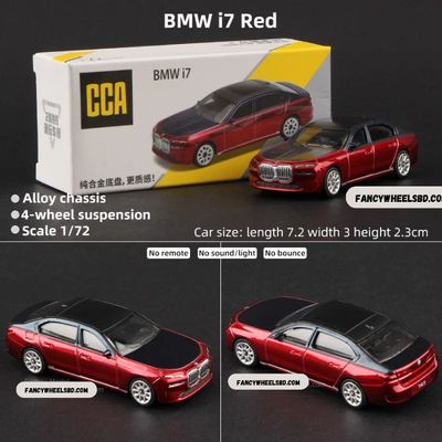 CCA 1:64 BMW i7 Red Die-cast Model Car_img_0