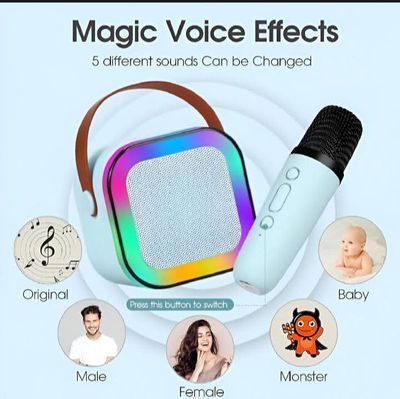 K12 Bluetooth Karaoke Machine Portable 5.3 PA Speaker System_img_5