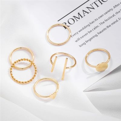 6 pieces golden ring set 💛_img_1