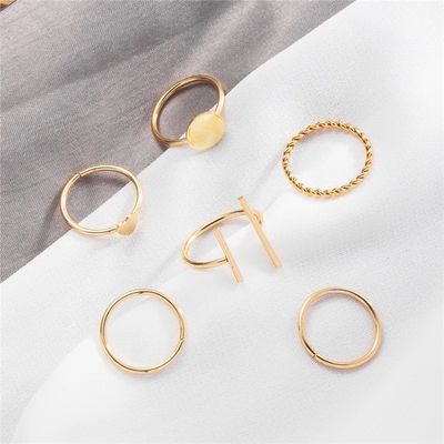 6 pieces golden ring set 💛_img_2