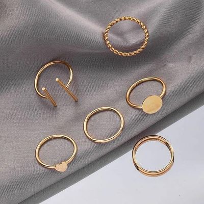 6 pieces golden ring set 💛_img_4