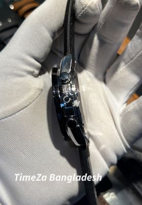 OMEGA SPEED MASTER BLACK DIAL BLACK BELT YOLLOW HAND_img_2