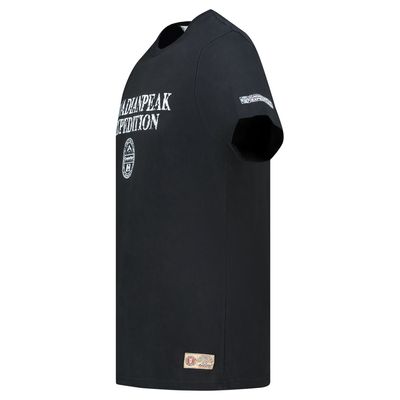 Canadian Peak JVICKEAK Homme - T-Shirt Col Rond avec Impressions et Drapeau Noir_img_2