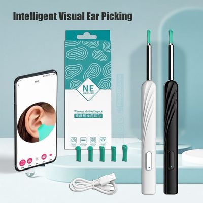 Wireless Wi-Fi Visual Ear Cleaner Otoscope with HD Camera & LED Light Smart Ear Wax Removal Kit NE Series | Price in BD_img_0
