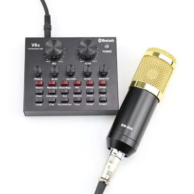 BM800 Microphone combo with sound card- High Performance Condenser Microphone for YouTube Studio_img_4