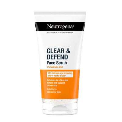 Neutrogena Clear & Defend 2% Salicylic Acid Face Scrub – 150ml_img_0