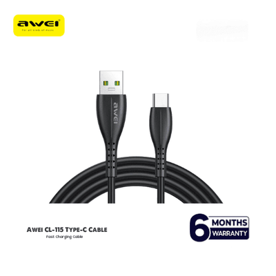 Awei CL-115 USB Type C/Lighting/Micro Cable 2.4A Fast Charging Wire Cord Quick Charge_img_0