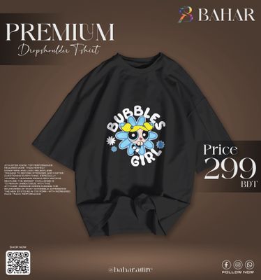 Oversized T-Shirt (Bubbles Girl)_img_1