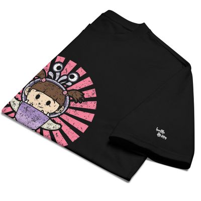 Girl with pink - Drop Shoulder Tees_img_2