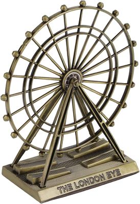 The London Eye Ferris Wheel Building Model Metal Bronze Showpiece_img_1