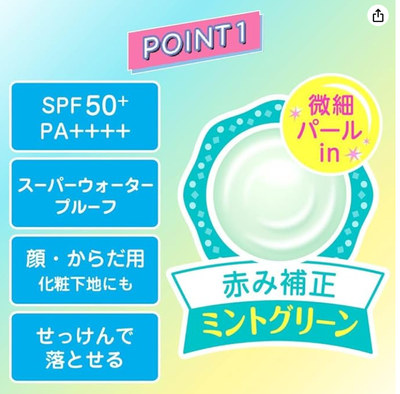 Skin Aqua Sunscreen Tone Up Uv Essence Mint Green Color 2.82oz (80g)_img_1