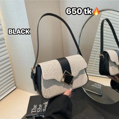 Stripe Shoulder Bag_img_1