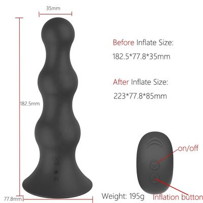 Anal Vibrator Inflatable Butt Plug Remote Control Prostate Massager With Automatic Inflation And 10 Vibrating Mode Anal Sex Toys_img_1
