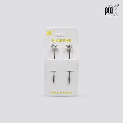 ProX 1 Pair Stick Hijab Pin_HP-502-1_Silver Color_img_2