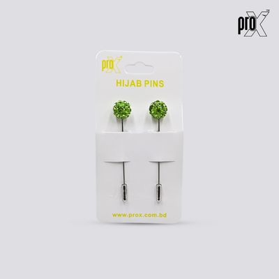 ProX 1 Pair Stick Hijab Pin_HP-502-1_Green Color_img_1