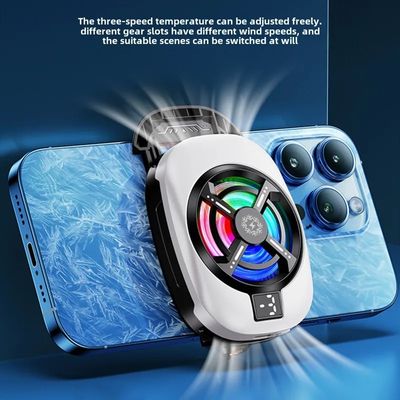 TL16 Mobile Phone Back-clip Cool Heat SinkSemiconductor Cooling Fan Radiator w/ Digital DisplayUniversal PUBG Game Cooler_img_2