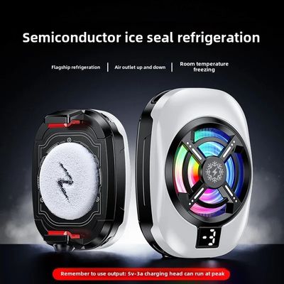 TL16 Mobile Phone Back-clip Cool Heat SinkSemiconductor Cooling Fan Radiator w/ Digital DisplayUniversal PUBG Game Cooler_img_5