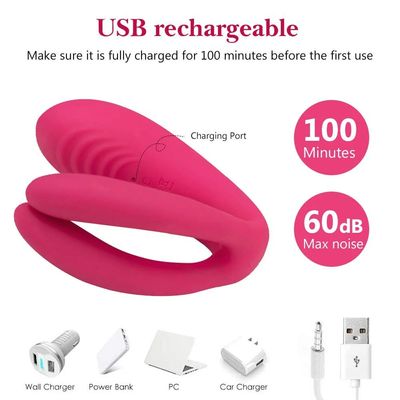 Wireless Remote Control U Shape Vibrating Pantie Dildo Couple Lover Use Clit G Spot Stimulation Wearable Vbrator_img_3