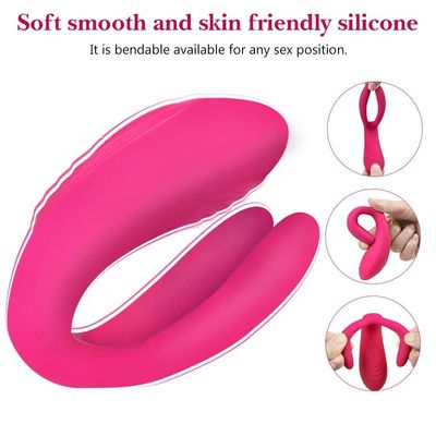 Wireless Remote Control U Shape Vibrating Pantie Dildo Couple Lover Use Clit G Spot Stimulation Wearable Vbrator_img_4