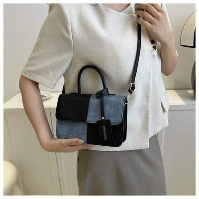 Splicing Texture hand bag👜🤎_img_1
