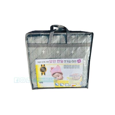 Korean Electric Heating Bed Pad Double Size 135×180cm | 9-Mode Temperature Control, Pre-Heating, Soft Tropical Fabric | Price in BD_img_2