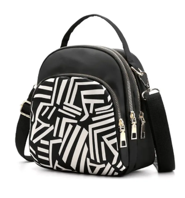 Trendy New Nylon Backpack For Women Multifunction Shoulder Crossbody Bag Leaf Printing Waterproof Rucksack Travel Lady Pack - Bag_img_2