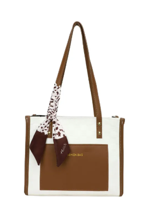Ladies Fashion Bag, Buy Women White Print Casual Handbag_img_2