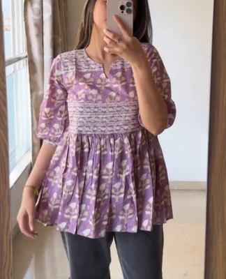 Ladies Western Fashion Printed Stylish Tops For Girls, Women_img_4