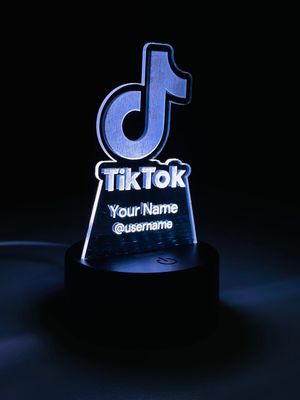 Customizable Multicolor Acrylic Night Lamp – TikTok Edition – White_img_0