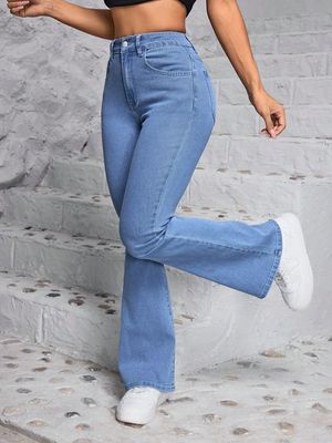 Sky blue flare jeans_img_5