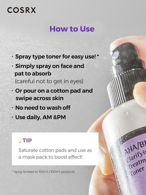 Cosrx AHA/BHA Clarifying Treatment Toner 150ml - 8809416470030_img_5