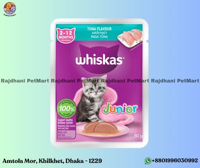 Whiskas Jr 2-12 Months Tuna Flavour 80g_img_0