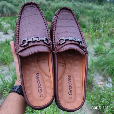 Cow Leather Crocodile Dice leather moccasin half-loafer for Men’s -B2_img_6