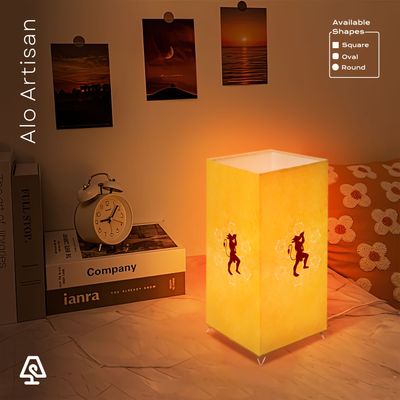 Hanuman Yellow Classic Theme Table Lamp_img_0