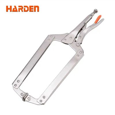 HARDEN 18" Grip Locking Pliers (C-Clamp), Lock Grip Ring Plier Tool, C Clamp, C Locking Ring Hose Clamp, Vice Grip Pliers, Locking Pliers, Quick Release C-Clamp Straight Jaw Locking Pliers; 560648_img_0